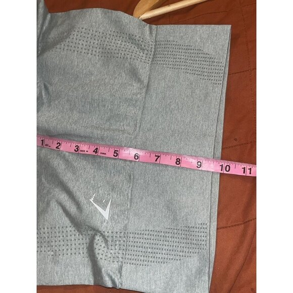 Gymshark Gray Seamless High-Waisted Activewear Compression Women's Pants Legging - Picture 5 of 6